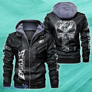 Men's Philadelphia Eagles 2D Leather Jacket Style Gift Product Photo 1