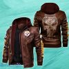 Men’s Pittsburgh Steelers 2D Leather Jacket Style Gift