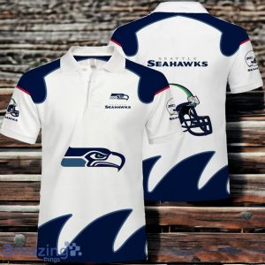 Men's Seattle Seahawks Polo Shirts Impressive Gift White Product Photo 3