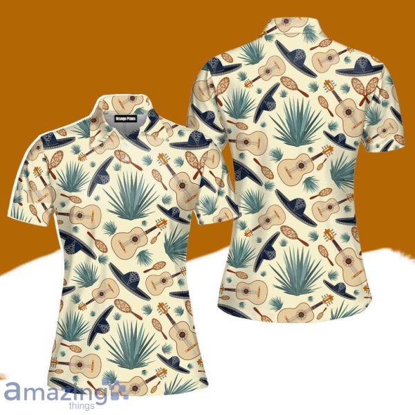 Mexican Sombrero Hats Polo Shirt For Women Gift Golf Lover Product Photo 1