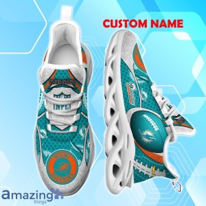 Miami Dolphins NFL Fan Edition Custom Name Max Soul Comfort Shoes image Miami Dolphins NFL Fan Edition Custom Name Max Soul Comfort Shoes Product Photo 4