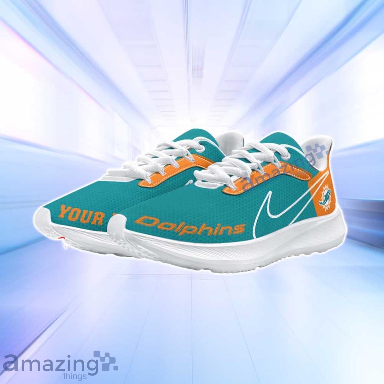Miami Dolphins NFL Trending Air Mesh Running Shoes Custom Name For Fans image Miami Dolphins NFL Trending Air Mesh Running Shoes Custom Name For Fans Product Photo 2