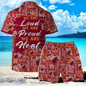 Miami Heat Team Logo Pattern Classic Hawaiian Shirt And Short Product Photo 2