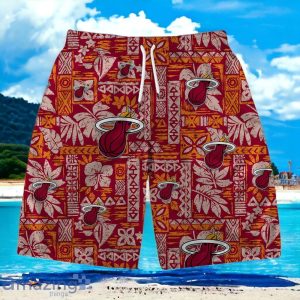 Miami Heat Team Logo Pattern Classic Hawaiian Shirt And Short Product Photo 3