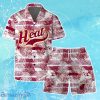 Miami Heat Team Logo Pattern Leaves Tropical Hawaiian Shirt & Short