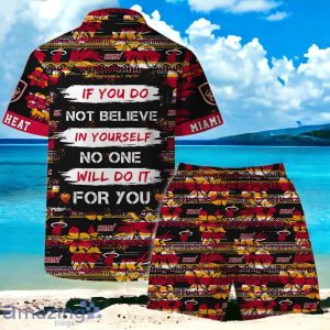Miami Heat Team Logo Pattern Vintage Hawaiian Shirt And Short Product Photo 2