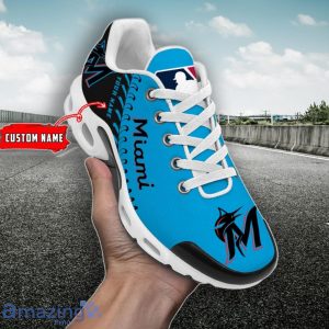 Miami Marlins MLB Custom Name TN Sport Shoes Exclusive Design For Fan Club Product Photo 1