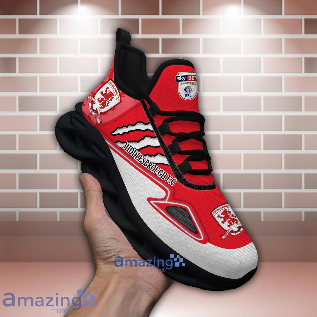Middlesbrough F.C Max Soul Shoes Wolf Scratches Designs New Sneakers For Men And Women VVV534 image Middlesbrough F.C Max Soul Shoes Wolf Scratches Designs New Sneakers For Men And Women VVV534 Product Photo 2