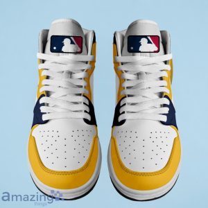 Milwaukee Brewers MLB Air Jordan Hightop Custom Number & Name Trending Shoes Product Photo 3