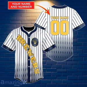 Milwaukee Brewers MLB Baseball Jersey Exclusive Editon Custom Number & Name Product Photo 1