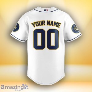 Milwaukee Brewers MLB Custom Number & Name Baseball Jersey For Fans Product Photo 3