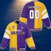 Minnesota Vikings Baseball Jacket Custom Number &  Name Youth Style For Fans