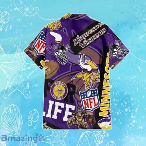 Minnesota Vikings NFL Combo Hawaiian Shirt & Short Trending Gift For Fans Product Photo 3