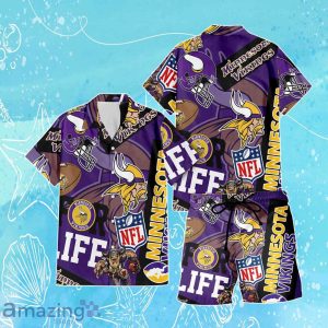 Minnesota Vikings NFL Combo Hawaiian Shirt & Short Trending Gift For Fans Product Photo 1