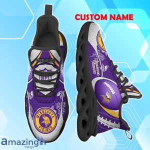 Minnesota Vikings NFL Fan Edition Custom Name Max Soul Comfort Shoes Product Photo 2