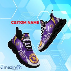 Minnesota Vikings NFL Fan Edition Custom Name Max Soul Comfort Shoes Product Photo 1