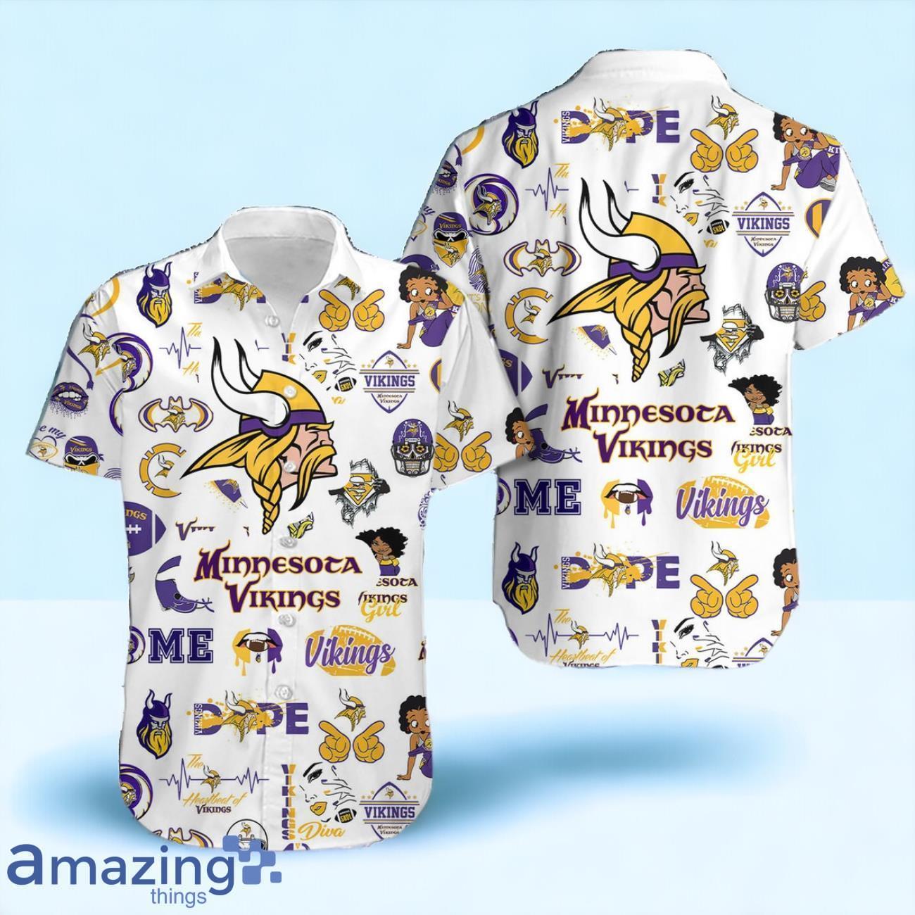 Minnesota Vikings NFL Hawaiian Shirt And Short Trending 2024 For Men Women image Minnesota Vikings NFL Hawaiian Shirt And Short Trending 2024 For Men Women Product Photo 2