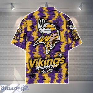 Minnesota Vikings NFL Hawaiian Shirt Vintage Custom Name For Fans Product Photo 3