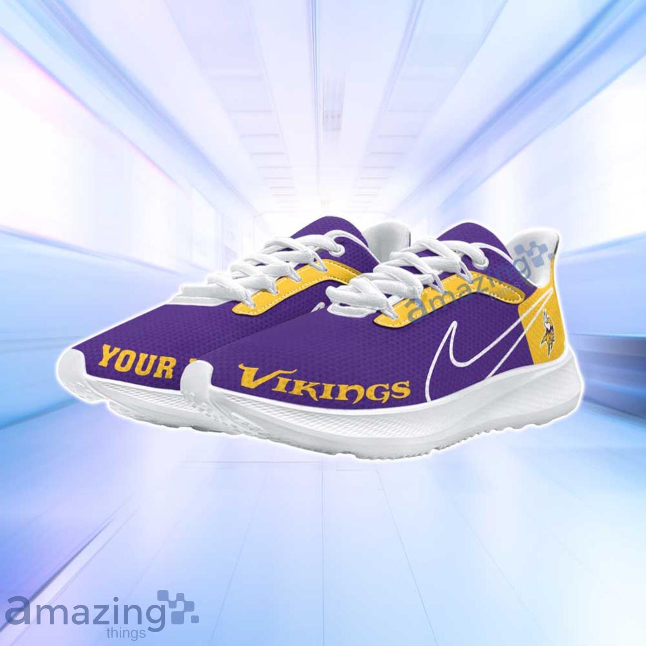 Minnesota Vikings NFL Trending Air Mesh Running Shoes Custom Name For Fans image Minnesota Vikings NFL Trending Air Mesh Running Shoes Custom Name For Fans Product Photo 2
