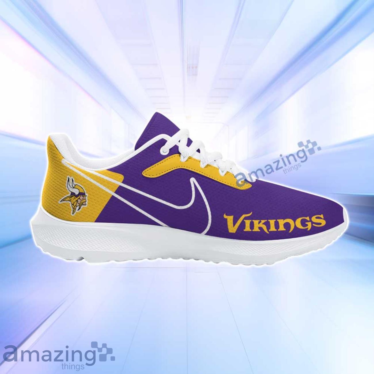Minnesota Vikings NFL Trending Air Mesh Running Shoes Custom Name For Fans image Minnesota Vikings NFL Trending Air Mesh Running Shoes Custom Name For Fans Product Photo 3