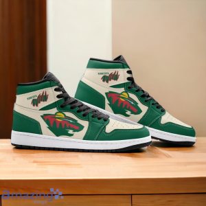 Minnesota Wild Air Jordan Hightop Shoes Special Gift For Fans Product Photo 2