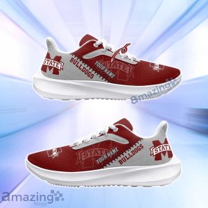 Mississippi State Bulldogs NCAA Trending Air Mesh Running Shoes Custom Name For Fans Product Photo 2