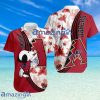 Mlb Logo Snoopy Pattern Tropical Button Down Hawaiian Shirt
