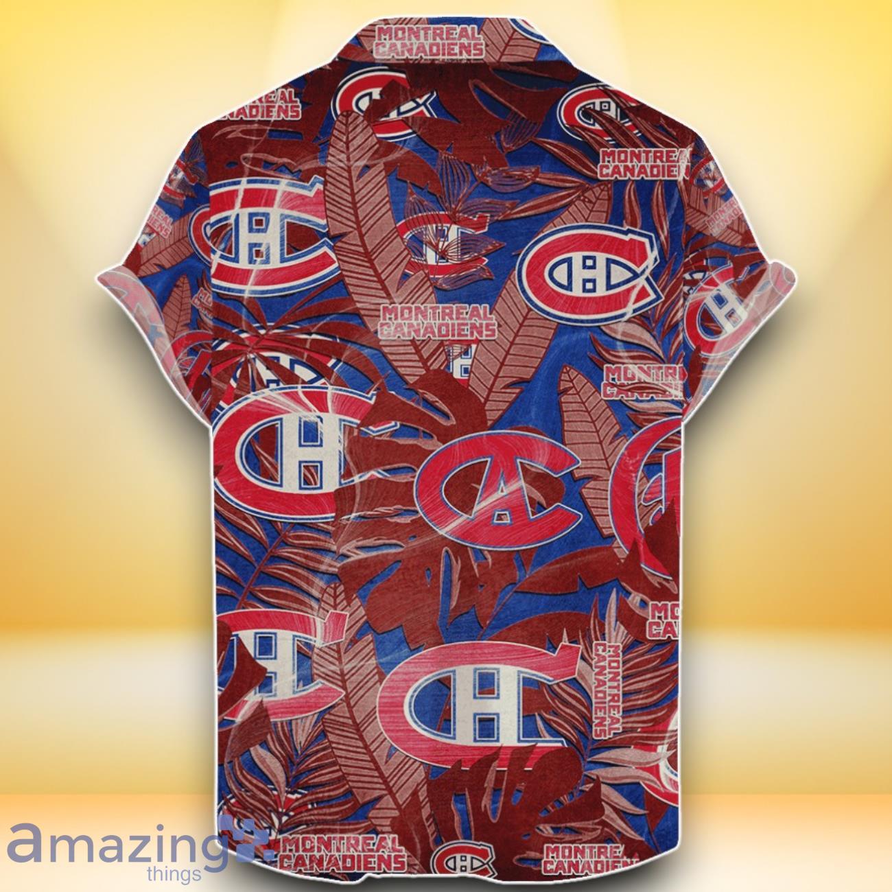 Montreal Canadiens NHL Hawaiian Shirt Retro Style Special Edition For Fans image Montreal Canadiens NHL Hawaiian Shirt Retro Style Special Edition For Fans Product Photo 2
