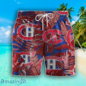 Montreal Canadiens Set Hawaiian Shirt And Shorts Combo Retro Style For Fans Product Photo 3