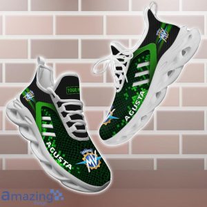 MV Agusta Shoes Green Square Pattern Custom Name Max Soul Sneakers For Men Women Product Photo 1