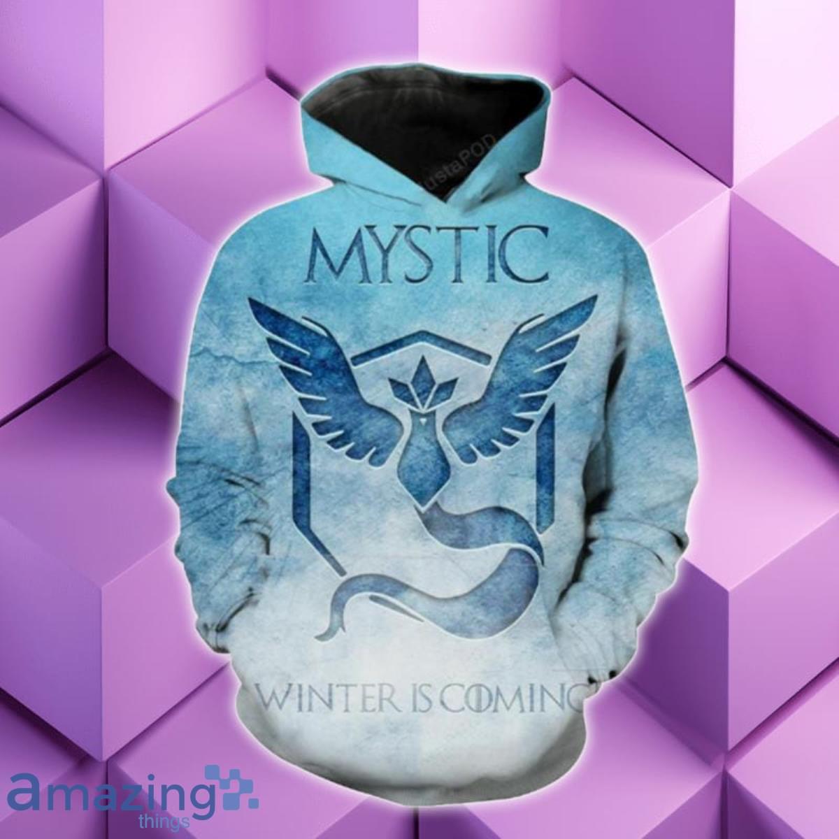 Mystic Pokemon Go Pokemon Go Team S 3D Hoodie Best Gift For Men And Women image Mystic Pokemon Go Pokemon Go Team S 3D Hoodie Best Gift For Men And Women Product Photo 1