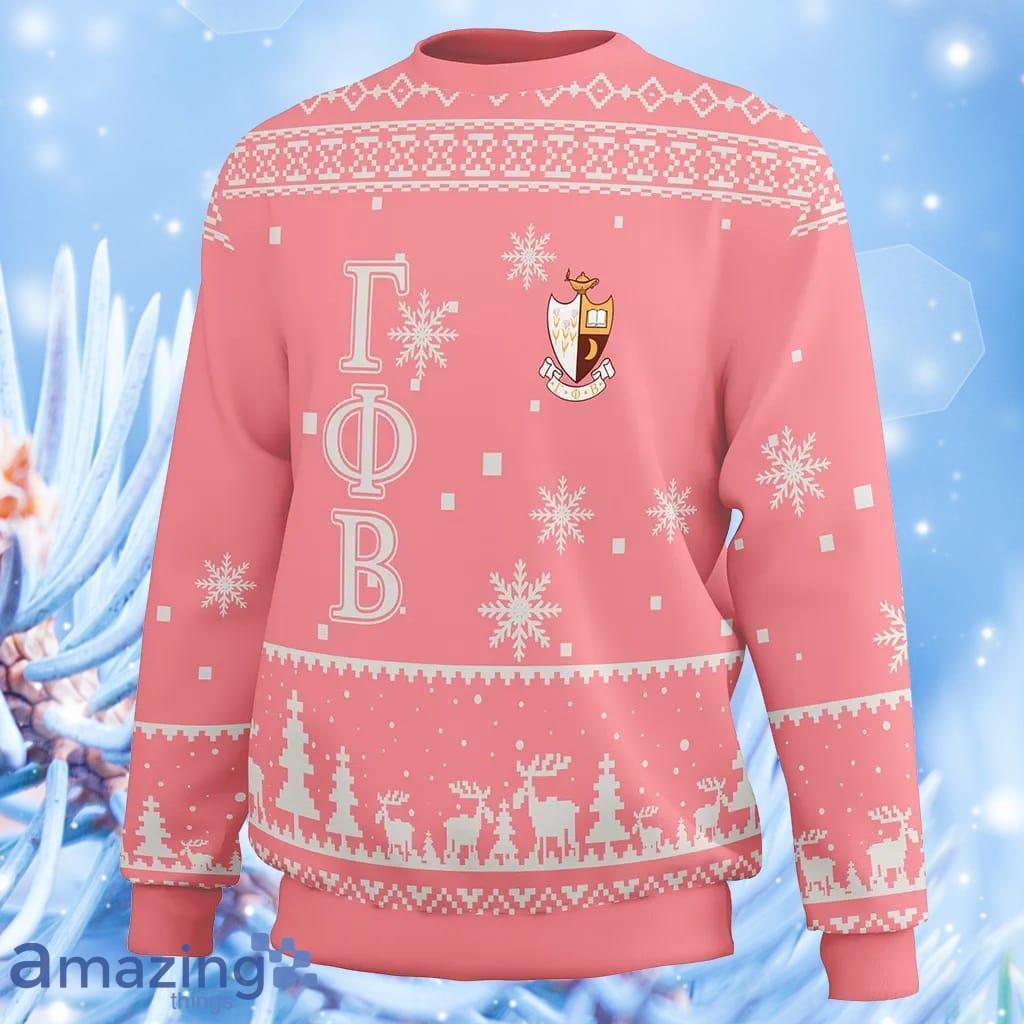 Christmas Letters Sorority Gamma Phi Beta Sweatshirt Sweater Gift For Men And Women image Christmas Letters Sorority Gamma Phi Beta Sweatshirt Sweater Gift For Men And Women Product Photo 1