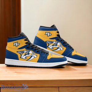 Nashville Predators Air Jordan Hightop Shoes Special Gift For Fans Product Photo 2
