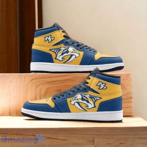 Nashville Predators Air Jordan Hightop Shoes Special Gift For Fans Product Photo 1