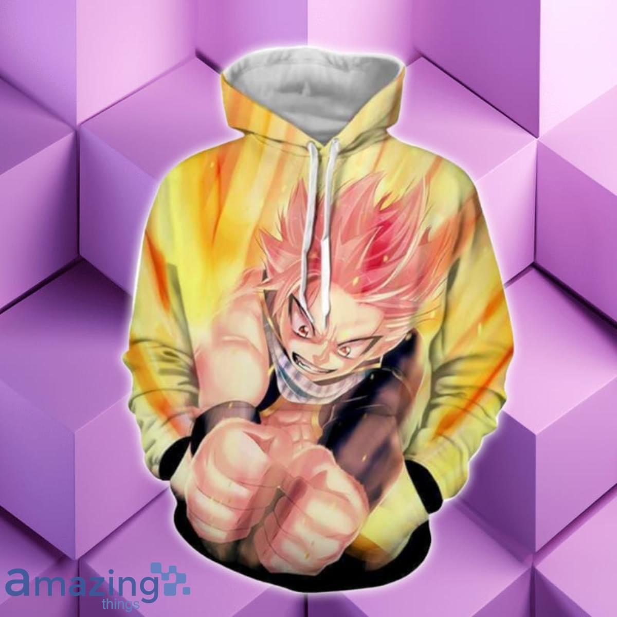 Natsu Dragneel Smash Fairy Tail 3D Hoodie Best Gift For Men And Women image Natsu Dragneel Smash Fairy Tail 3D Hoodie Best Gift For Men And Women Product Photo 1