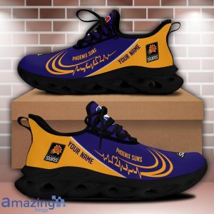 NBA Phoenix Suns Custom Name Personalized Sneakers Max Soul Shoes For Fans Product Photo 2