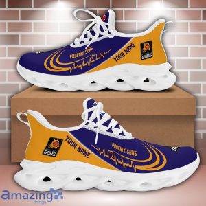 NBA Phoenix Suns Custom Name Personalized Sneakers Max Soul Shoes For Fans Product Photo 1