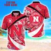 Nebraska Cornhuskers Custom Name Floral Hawaiian Shirt Summer Beach Shirt For Fans