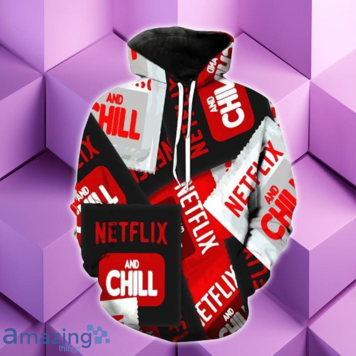 Netflix Chill 3D Hoodie Best Gift For Men And Women image Netflix Chill 3D Hoodie Best Gift For Men And Women Product Photo 1