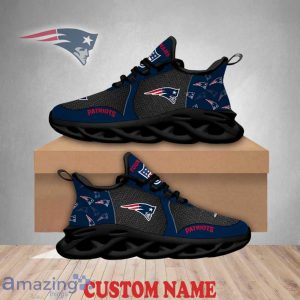 New England Patriots Max Soul Shoes Logo Pattern Custom Name Best Gift For NFL Fans Product Photo 2