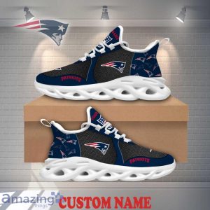New England Patriots Max Soul Shoes Logo Pattern Custom Name Best Gift For NFL Fans Product Photo 1