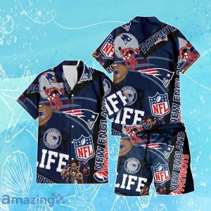 New England Patriots NFL Combo Hawaiian Shirt & Short Trending Gift For Fans Product Photo 1