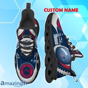 New England Patriots NFL Fan Edition Custom Name Max Soul Comfort Shoes Product Photo 2
