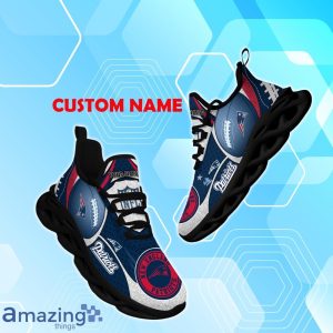 New England Patriots NFL Fan Edition Custom Name Max Soul Comfort Shoes Product Photo 1