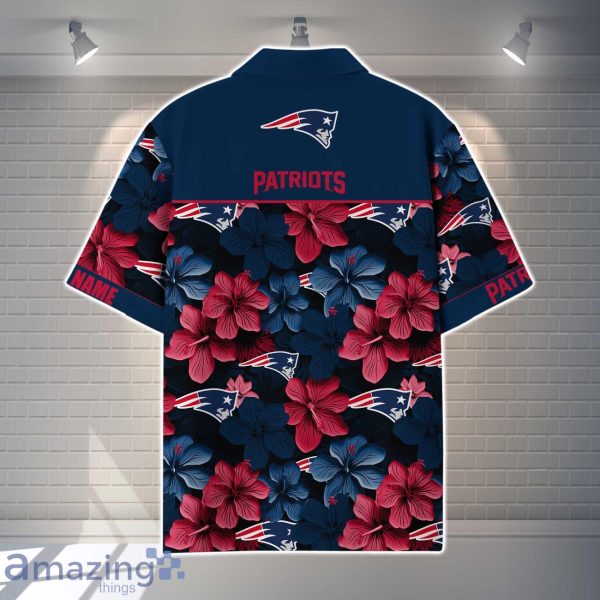 New England Patriots NFL Flower Hawaiian Shirt Custom Name Gift Ideas For Men Women Product Photo 3