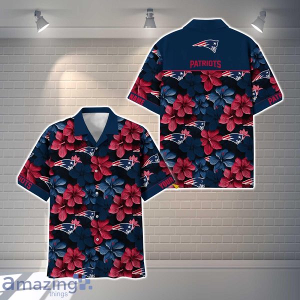 New England Patriots NFL Flower Hawaiian Shirt Custom Name Gift Ideas For Men Women Product Photo 1