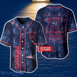 New England Patriots NFL Jersey Baseball Shirt Exclusive Custom Number & Name Gift For Fans Product Photo 1