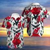 New Jersey Devils Hawaiian Shirt Style Gift Big Floral Button Up
