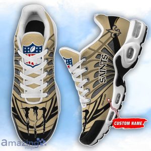 New Orleans Saints NFL Custom Name TN Sport Shoes Air Glide Runners For Fans Product Photo 1