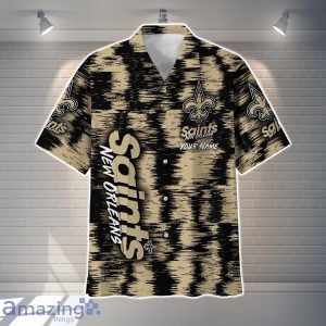 New Orleans Saints NFL Hawaiian Shirt Vintage Custom Name For Fans image New Orleans Saints NFL Hawaiian Shirt Vintage Custom Name For Fans Product Photo 2